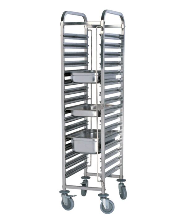 Stainless Steel 15 Tier GN Trolley