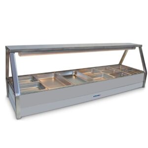 Roband 6 Module Straight Glass Hot Food Display
