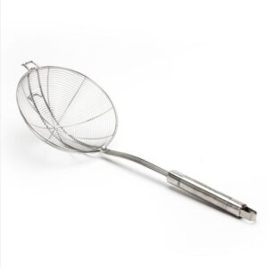 Stainless Steel Spiral Skimmer with Hook 180mm for commercial use