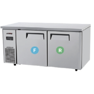 Turbo Air KURF15 2 Dual Temp Under Counter Side Prep Table