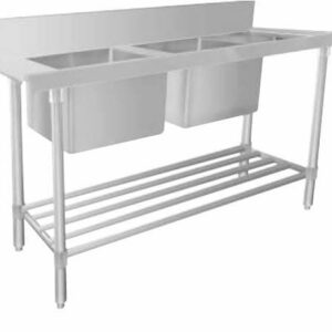 STAINLESS STEEL DISHWASHER DOUBLE INLET SINK WSS27165R