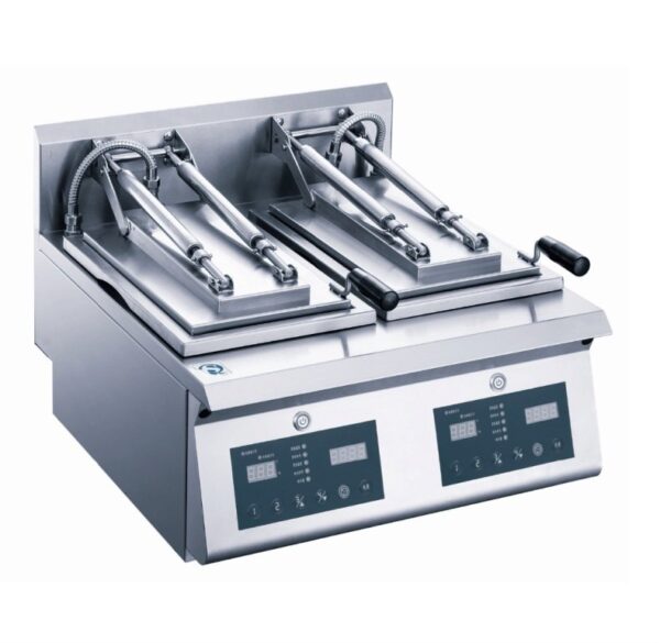 best 2 Pan Automatic Fried Dumpling Bun Machine for commercial use in Melbourne