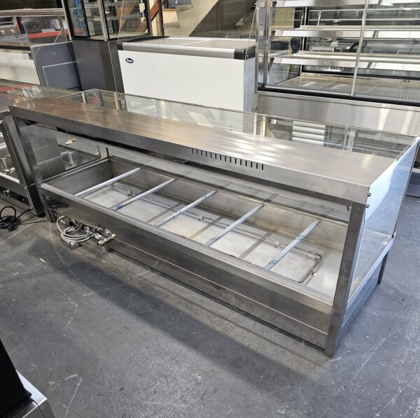 REFURBISHED ROBAND 6 MODULE SQUARE GLASS BAIN MARIE - Image 2