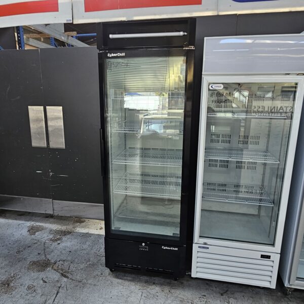 AS NEW CYBERCHILL SINGLE DOOR DISPLAY FRIDGE - Image 2