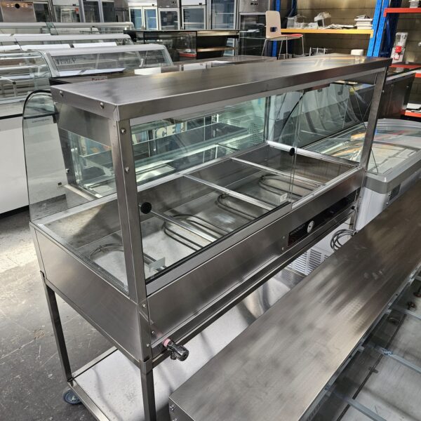 REFURBISHED WOODSON 4 MODULE CURVED GLASS BAIN MARIE - Image 3