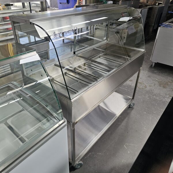 REFURBISHED WOODSON 4 MODULE CURVED GLASS BAIN MARIE - Image 2