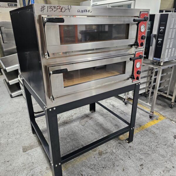 Premium Italian Electric Double Deck Pizza Oven with Warranty - Image 2