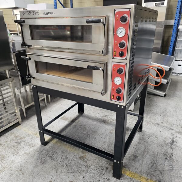 Premium Italian Electric Double Deck Pizza Oven with Warranty