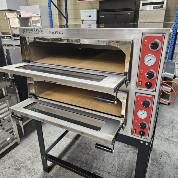 Premium Italian Electric Double Deck Pizza Oven with Warranty - Image 4