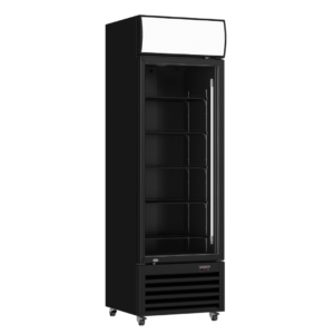 Stylish Black Colourbond Display Fridge with Glass Door