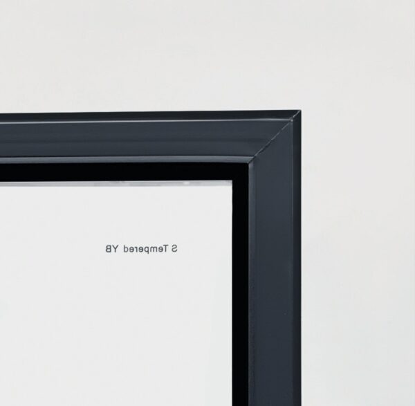 Stylish Black Colourbond Display Fridge with Glass Door - Image 3