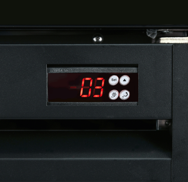 Large Capacity Black Display Fridge with Glass Doors for Efficient Cooling - Image 4