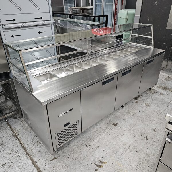 REFURBISHED WILLIAMS JADE 2470MM SANDWICH/PIZZA PREPERATION FRIDGR