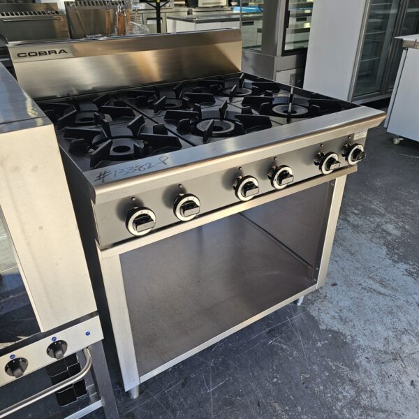 REFURBISHED MOFFAT COBRA 6 BURNER COOKTOP AND STAND - Image 2