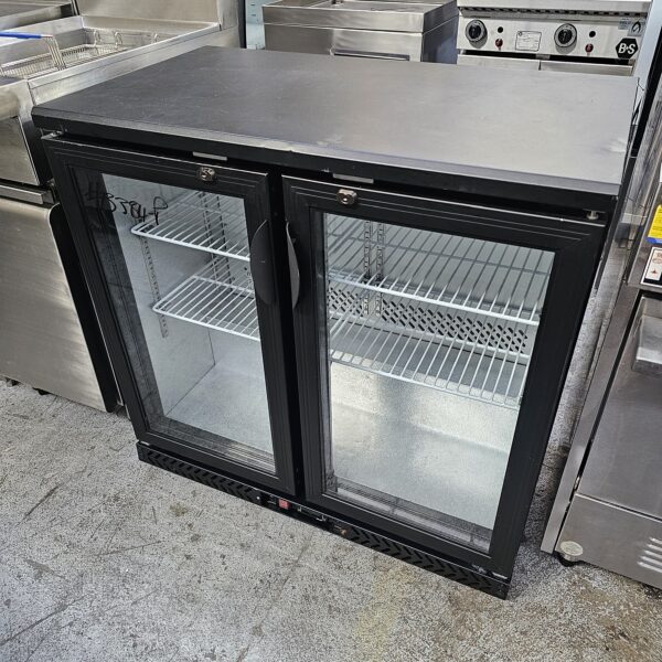 USED FED 2 DOOR BAR FRIDGE - Image 2