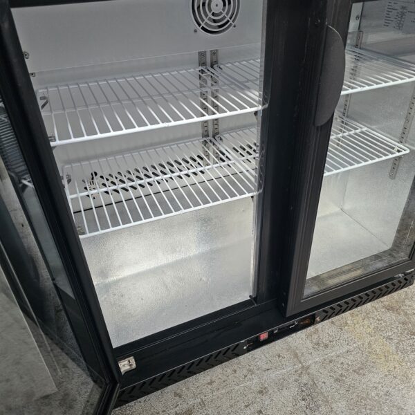 USED FED 2 DOOR BAR FRIDGE - Image 3