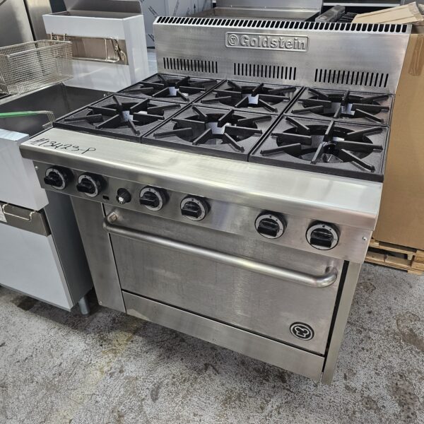 Refurbished Goldstein 6 Burner Gas Oven Range for Sale - Image 2