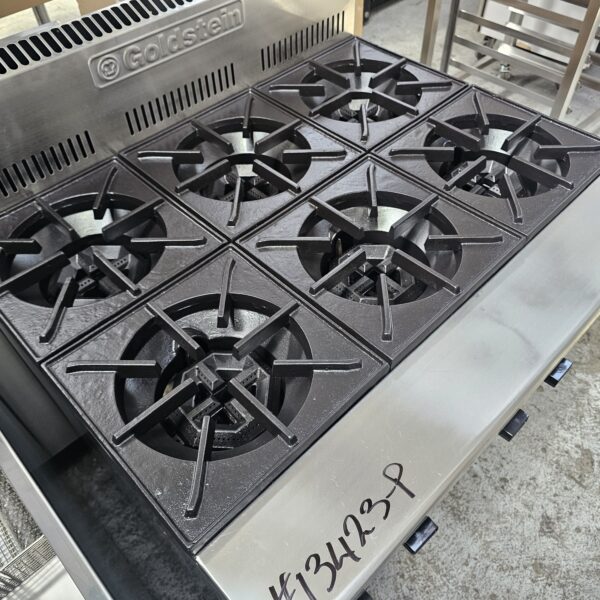 Refurbished Goldstein 6 Burner Gas Oven Range for Sale - Image 4