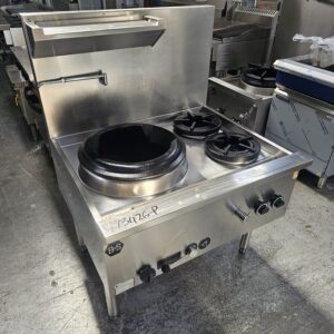 Refurbished B&S 2 Burner Wok Combo Unit for Superior Cooking