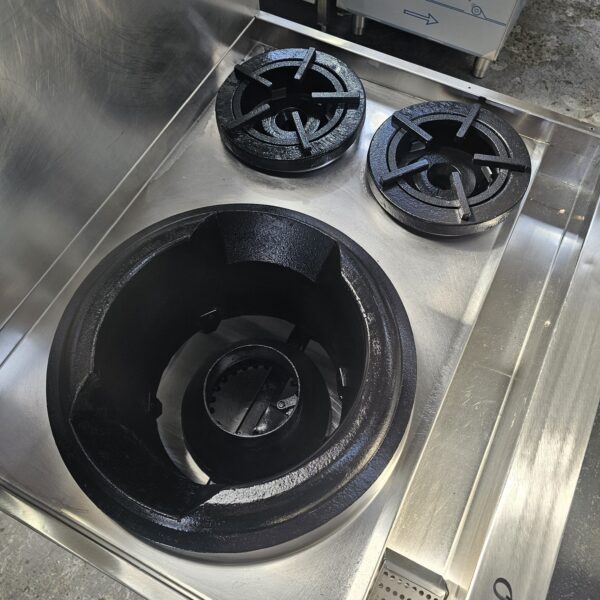 Refurbished B&S 2 Burner Wok Combo Unit for Superior Cooking - Image 3