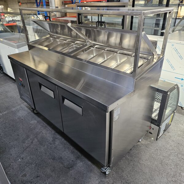 Refurbished FSM 1800mm Preparation Fridge with Storage - Image 2