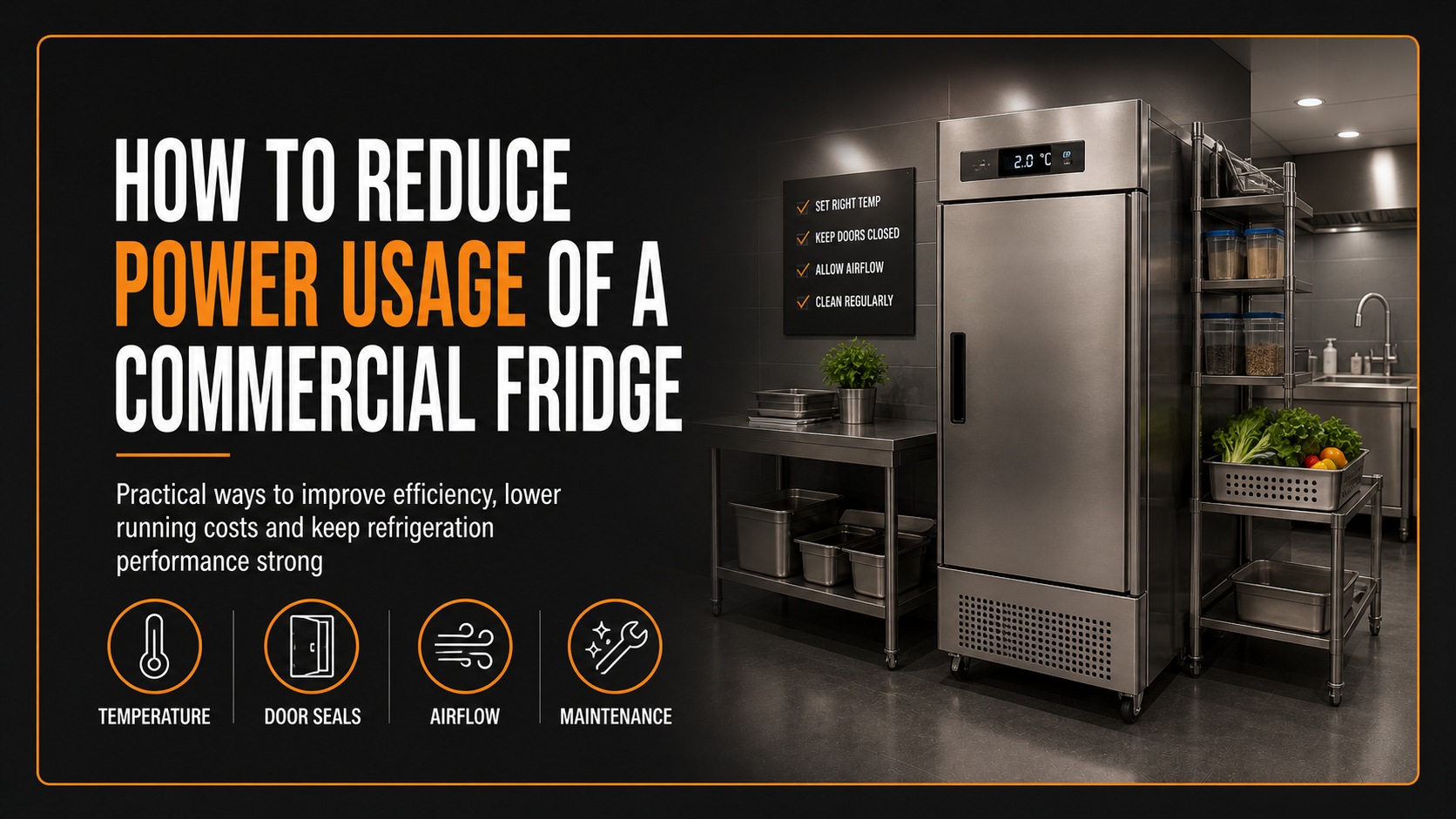 How to Reduce Power Usage of a Commercial Fridge