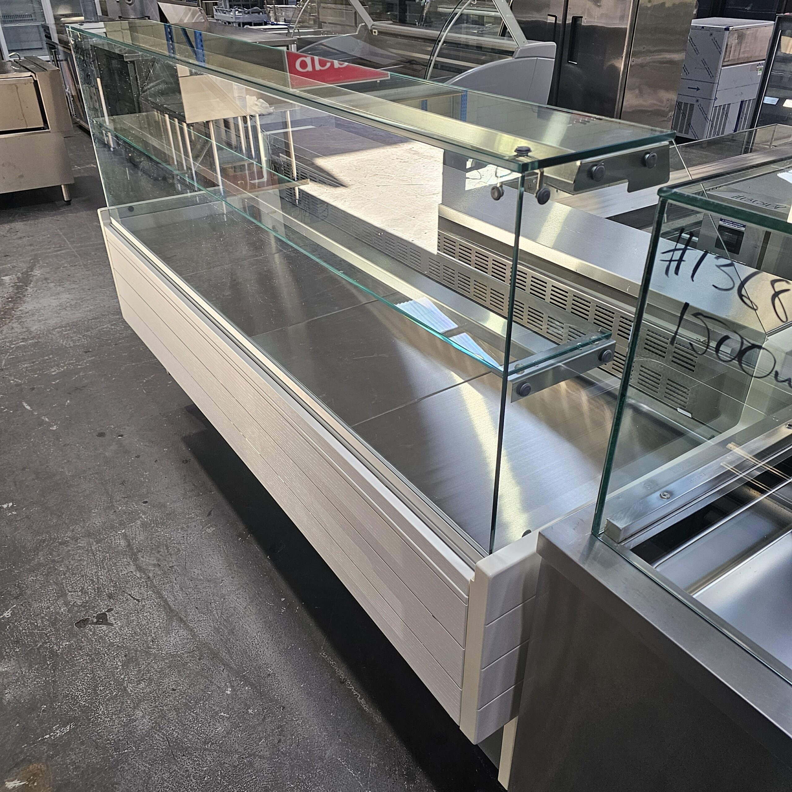 REFURBISHED TECNODOM 2000MM SQUARE DISPLAY FRIDGE - Image 2