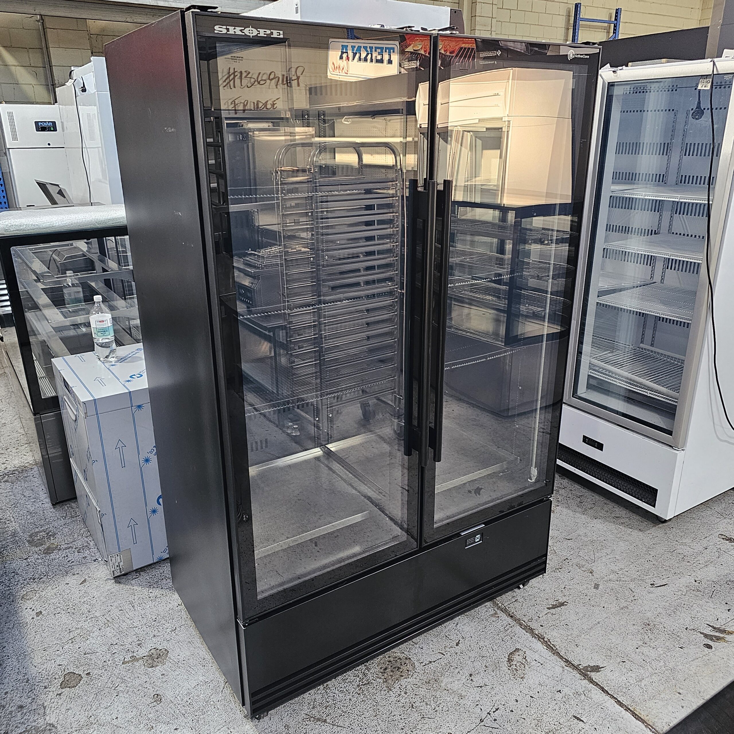 AS NEW SKOPE 2 DOOR DISPLAY FRIDGE