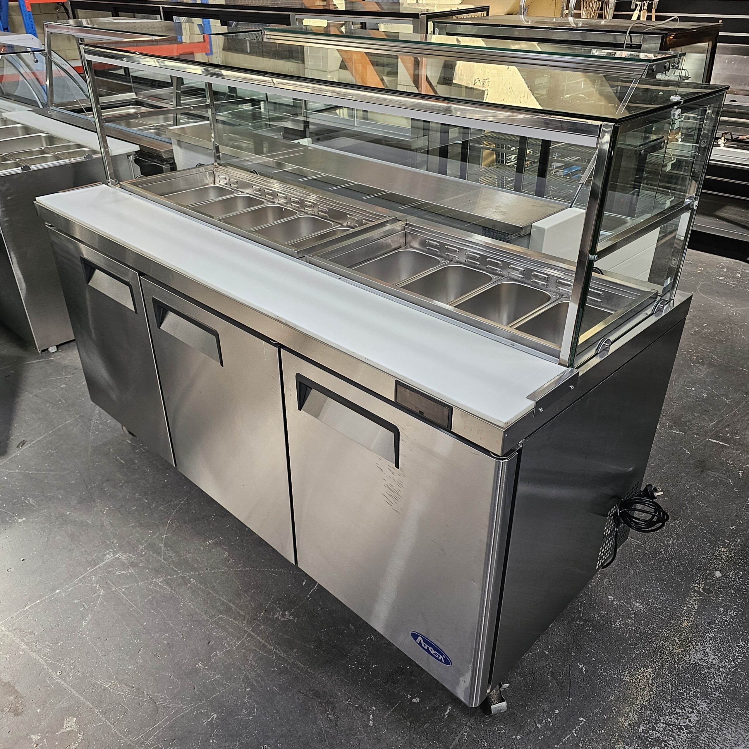 Premium Atosa 1800mm Prep Fridge – Affordable, Fresh Display - Image 5